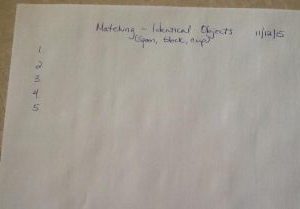 learning data on paper