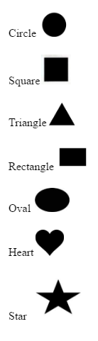 mastered shape words