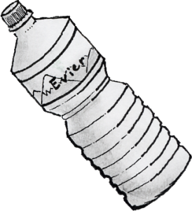 plastic water bottle