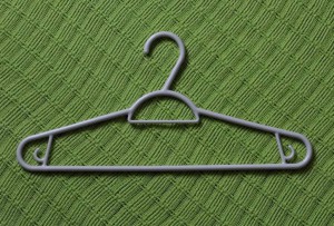 plastic clothing hanger