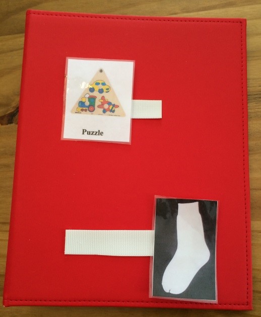 PECS binder cover with pictures