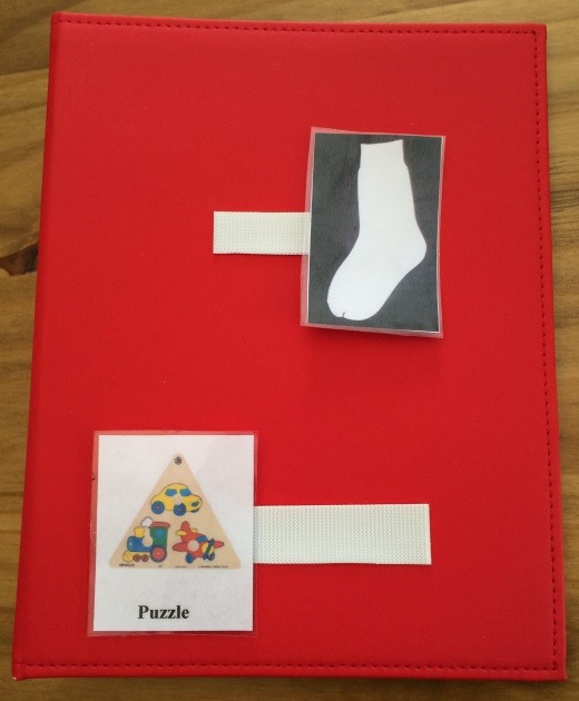 PECS binder cover with pictures