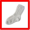 a picture of a sock with a red border